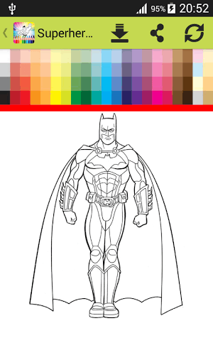 Coloring Book Superheroes截图5