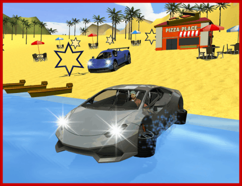 Water Surfing Car Simulator截图5