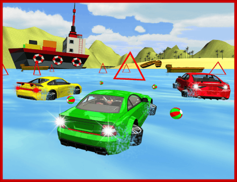 Water Surfing Car Simulator截图1