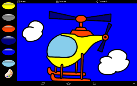 颜色直升机和飞机截图1