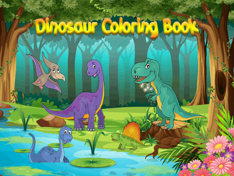 恐龙着色为孩子们截图2