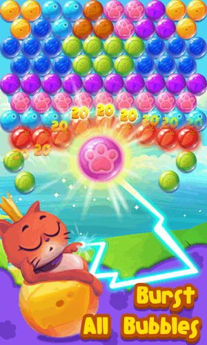 Bubble cat Pop截图5