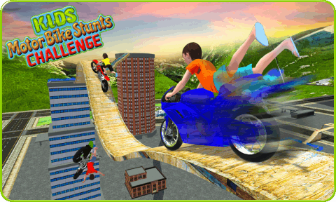 Kids MotorBike Roof Top Stunts截图5