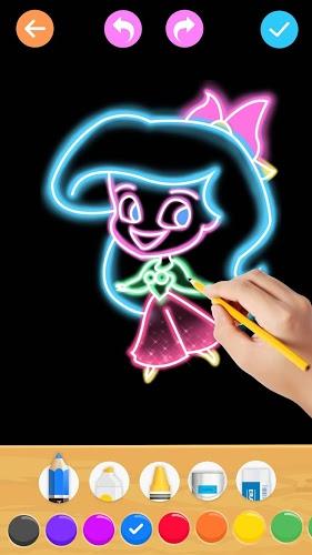 Draw Glow Princess截图5