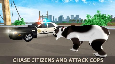 Hungry Bear City Attack Sim 3D截图5