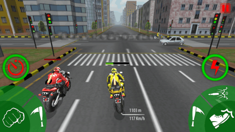 Traffic Moto Bike Attack Race截图1