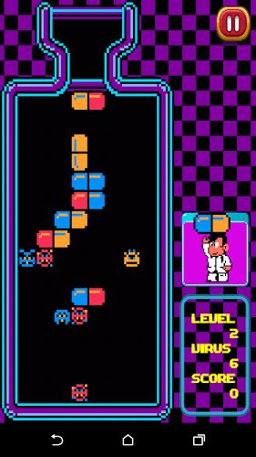 药丸大战·病毒消除:Dr. Pixel Pill mania Classic截图5