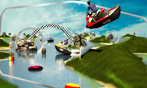 Jet Ski Driving Simulator 3D截图5