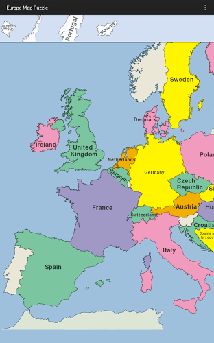 欧洲地图拼图