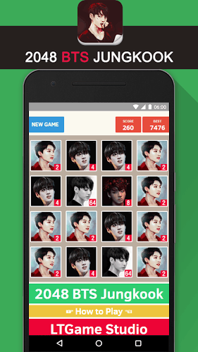 2048 BTS Jungkook KPop Game截图5