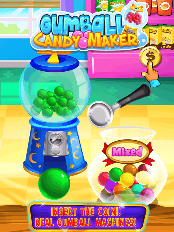 bubble gum maker - kids gumball mac