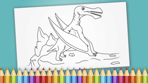 Dinosaurs Coloring Book Game截图5