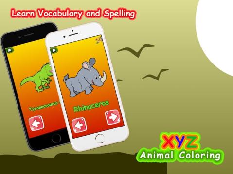 XYZ动物着色游戏截图