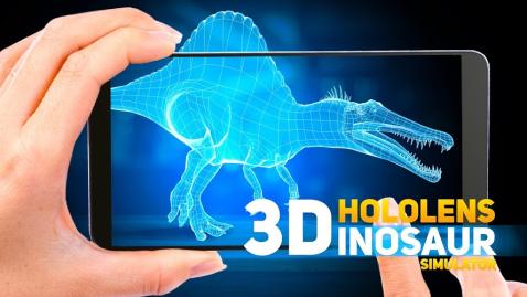 HoloLens恐龍公園3d截圖3