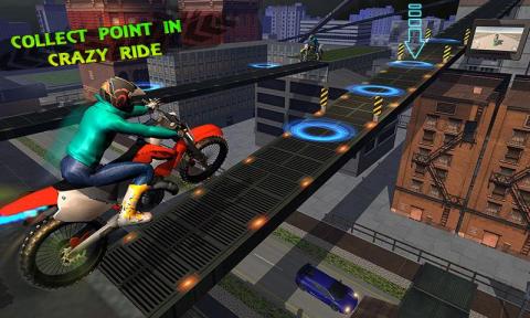 City Rooftop Bike Stunt Rider截图5