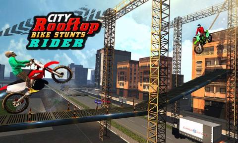 City Rooftop Bike Stunt Rider截图2