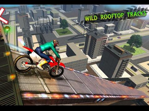 City Rooftop Bike Stunt Rider截图