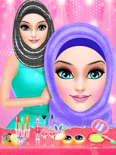 Hijab Wedding Makeup Dress Up截图5