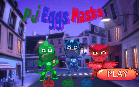 Pj Eggs Masks Run Game截圖3