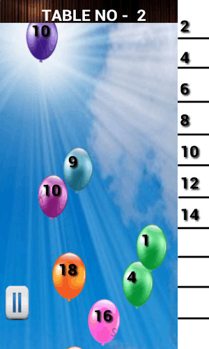 Balloon Burst- Learn Tables截图5