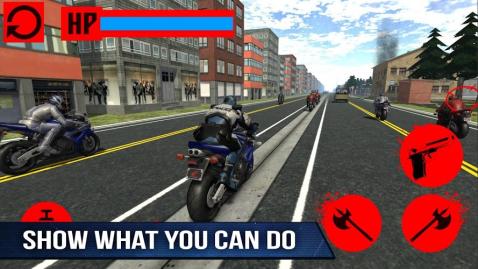 Police Moto Bike Robot Racing截图5