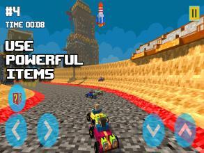 Blocky Turbo Kart Racers截图5