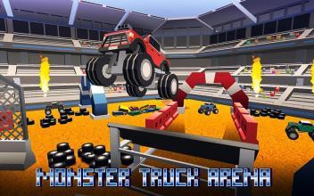 Blocky Monster Truck: Stunts Arena截图3
