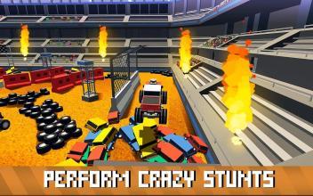 Blocky Monster Truck: Stunts Arena截图2