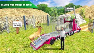 驱动动物园动物卡车sim 3D截图2