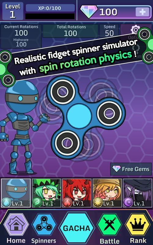 Anime Fidget Spinner Battle截图5