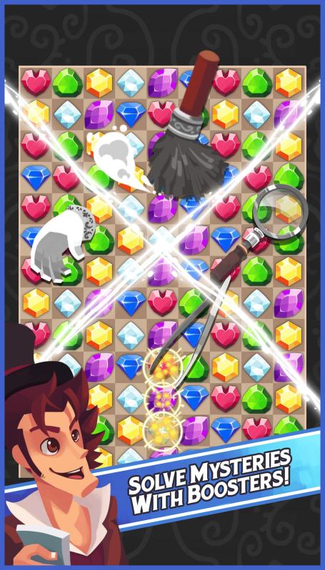 Stolen Jewels: Match 3 Puzzle截图1