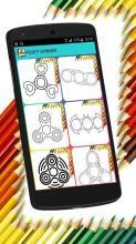 Fidget Spinner & cartoons coloring pages截图5