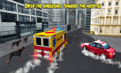 Ambulance Rescue Drive: Zombie截图3