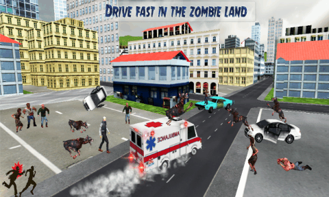 Ambulance Rescue Drive: Zombie截图2