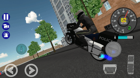 Police Motorbike Road Rider截图4