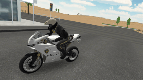 Police Motorbike Road Rider截图3
