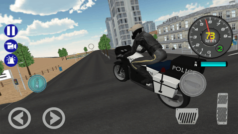 Police Motorbike Road Rider截图