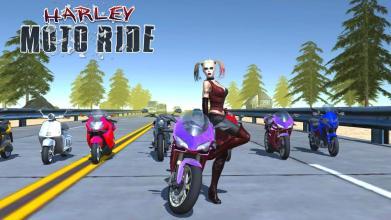 Harley Moto Traffic Ride 2017截图5