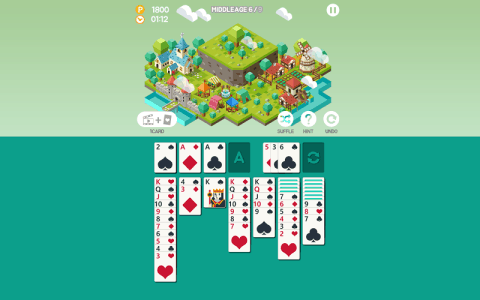 Age of solitaire：城市建筑卡牌游戏（拼图）截图1