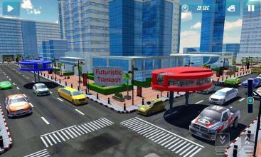 Elevated Bus Simulator: Futuristic Concept Driver截图4
