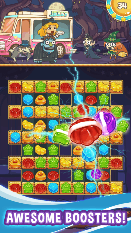 Jelly Sweet - Lollipop Crush match 3 Free Puzzle截图5