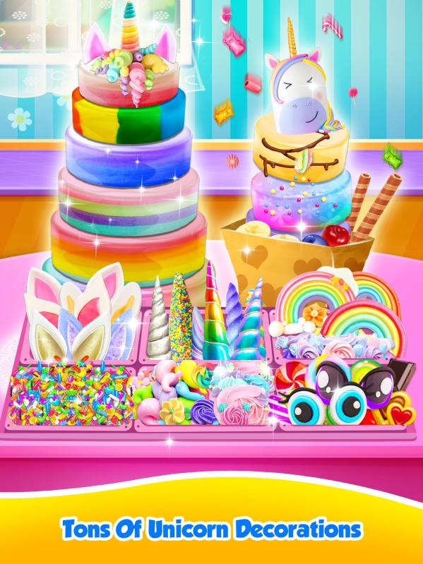 Unicorn Food - Sweet Rainbow Cake Desserts Bakery截图5