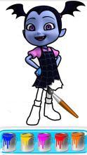 Vampirina Coloring Book Pages: Vee Coloring Game截图5