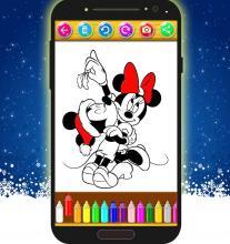 How To Color Minnie Mouse -Christmas With Mickey截图5