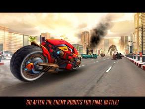 Flying Robot Bike : Futuristic Robot War截图5