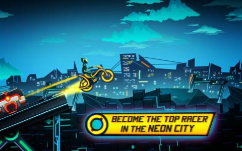 Bike Race Game: Traffic Rider Of Neon City截图5