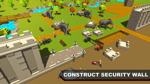 Security Wall Construction Game截圖2