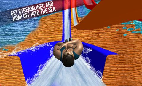 Sky Water Slide Flip Adventure Diving Stunts截图3