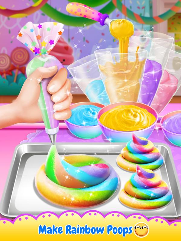 Unicorn Poop - Sweet Trendy Desserts Food Maker截图2