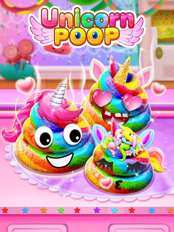 Unicorn Poop - Sweet Trendy Desserts Food Maker截图